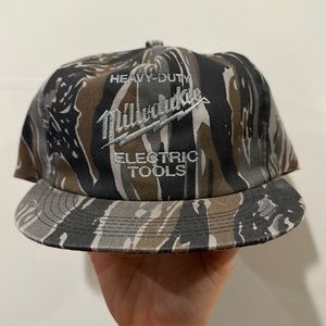 Vintage Milwaukee Electric Tools Camo Snapback